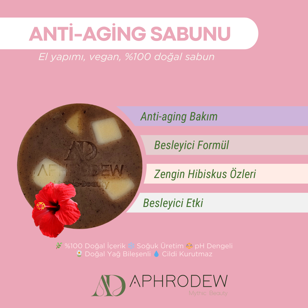 PR-APH-N-812 Anti-Aging Hibiskuslu Doğal Vegan Sabun 2